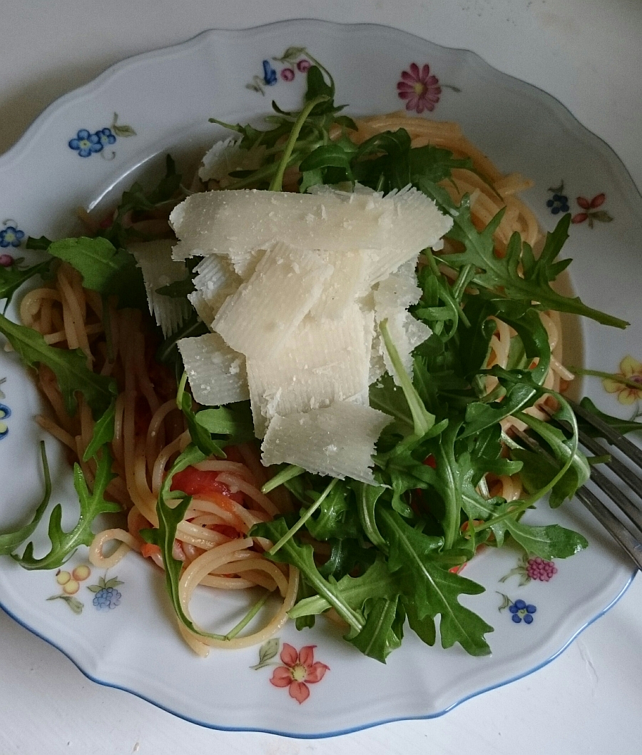 Spaghetti rucola e limone